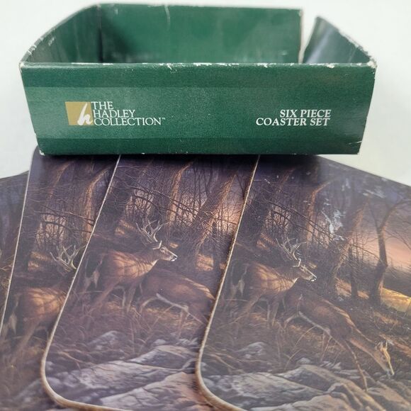 The Hadley Collection "Morning‎ Glow" Terry Redlin 6-Piece Coaster Set - Picture 6 of 6
